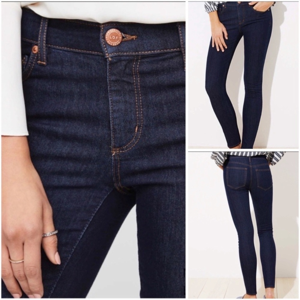 🚫SOLD!👖I•LOFT•I Modern Skinny Jeans 28x28👖 - Picture 3 of 8